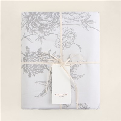 Пододеяльник 1.5-спальный SL Home Flowers, 150×220 см, сатин