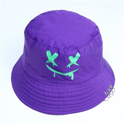 Панама «Смайл», цвет фиолетовый, р-р 56