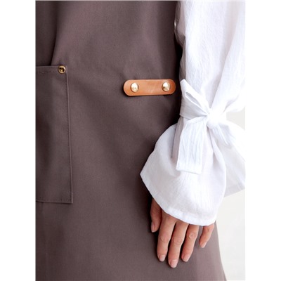 Фартук Этель «Стиль», серый, 70×78 см, 100% хлопок