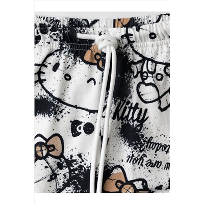 Комплект трикотажный для девочек: фуфайка (футболка), топ, шорты PLAYTODAY, 1240137