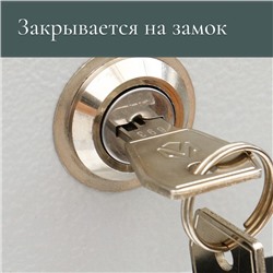 Ящик почтовый с замком, вертикальный «Герб», синий