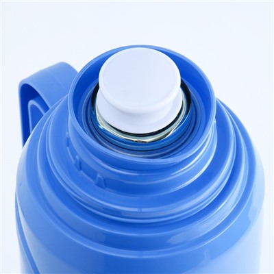 Термос TAKE IT EASY, 2 л, со стеклянной колбой, сохраняет тепло 24 ч, синий