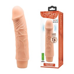 Телесный вибратор-реалистик Jeff - 19,5 см.