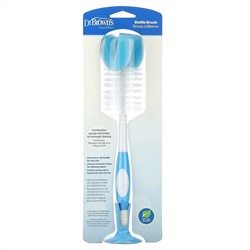 Dr. Brown's, Bottle Brush with Sponge and Bristles, Blue, 1 Brush