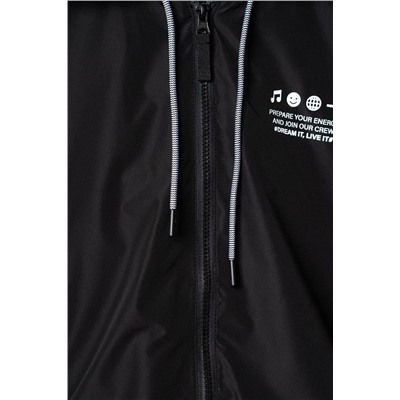 Куртка текстильная с полиуретановым покрытием для девочек (ветровка) PLAYTODAY, 1240104