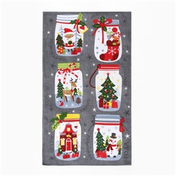 Набор новогодних кухонных полотенец Доляна «Волшебного года» 35×60 см-2 штуки, 100% хлопок