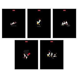 Тетрадь  48л клетка "Приключения чайки" 5 диз., выб.лак. (095051) Хатбер