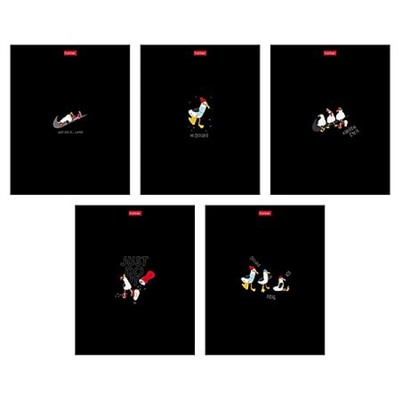 Тетрадь  48л клетка "Приключения чайки" 5 диз., выб.лак. (095051) Хатбер