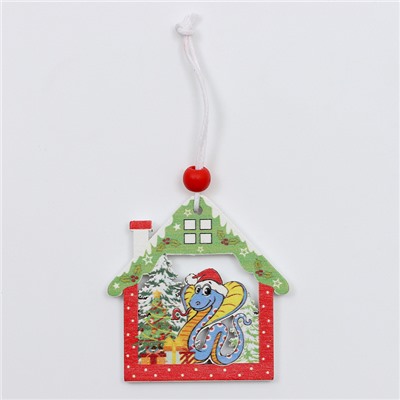 Елочные игрушки в деревянной подарочной упаковке, 12 шт.