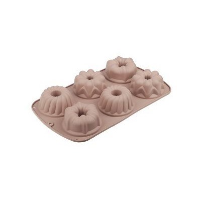 Форма для выпечки 6 ячеек 29x17х3,8см Цветы, силикон