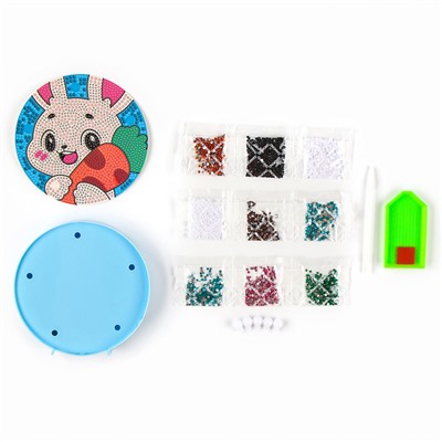 Ночник своими руками. Алмазная мозаика для детей на ночнике «Зайка», 15×15 см, набор для творчества