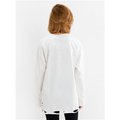 Лонгслив женский MINAKU: One Most Brand, белый, размер onesize