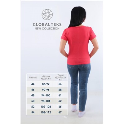 Футболка женская №GL809 (Красный)