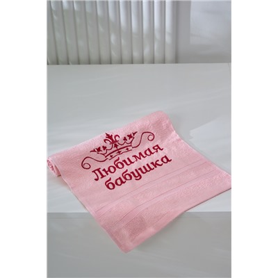 14418/12 "Любимая бабушка"полотенце махровое плотность 350гр