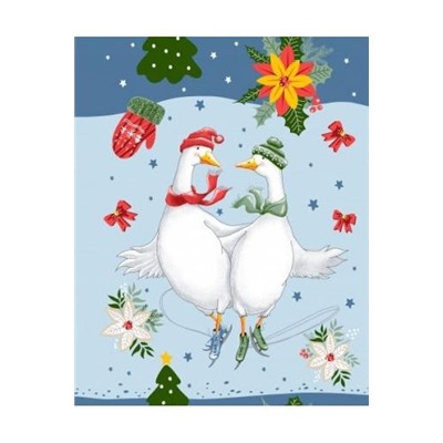 Набор 3 полотенца "Зимний день", вафля