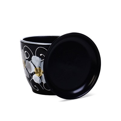 Горшок для цветов «Фиалка», 1 л, d=15 см, h=13 см, керамический, с поддоном