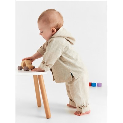 Брюки детские MINAKU, рост 80-86 см, бежевые