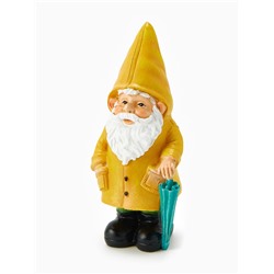 Садовая фигура из полистоуна «Гном в дождевике», 19×7×10 см