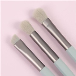 Набор кистей для макияжа «Парфе», 5 предметов, футляр на кнопке, цвет серый