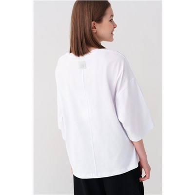 Фуфайка трикотажная для девочек (футболка с длинными рукавами) PLAYTODAY, 1240274