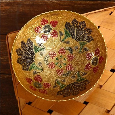 Конфетница «Далия», 15×15×6 см, латунь