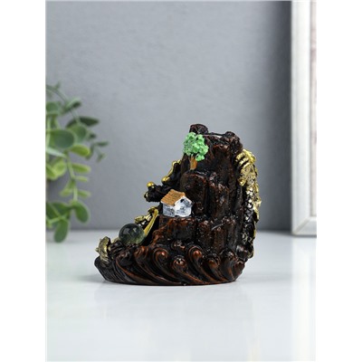 Подставка для благовоний TAKE IT EASY «Дракон в горах», набор благовоний конусы, стелющийся дым, 10×12.5 см