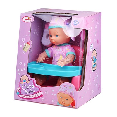 Пупс с аксессуарами "Олечка" в коробке