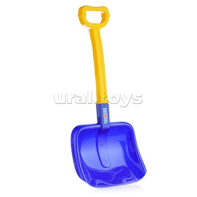 Лопата большая широкая, синяя
