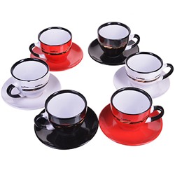 27325 Чайный сервиз 13пр 220мл на мет/подс LR (х6)