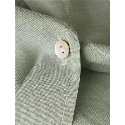 Блузка свободная с карманом из 100% хлопка