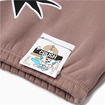 Толстовка (худи) для девочки MINAKU: CRUSH, тёмно-розовая, рост 104 см