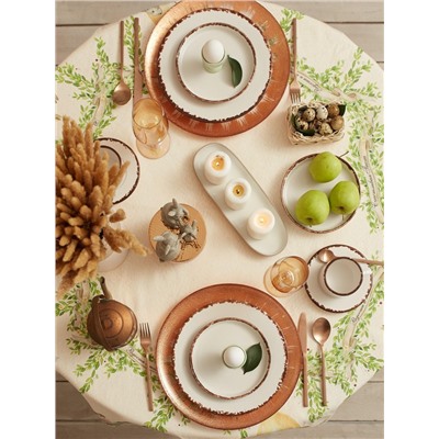 Скатерть «Этель» Easter, d=148 см±3 см, хлопок 100%, саржа 190 г/м²