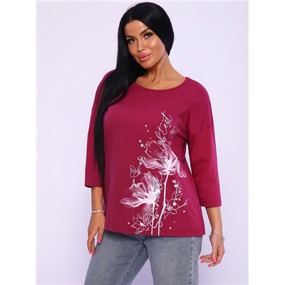 Футболка "Амели" (Бордо)