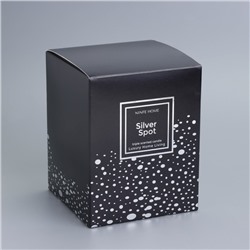Ароматическая свеча в стакане Silver Spot, ежевика, чёрный стакан