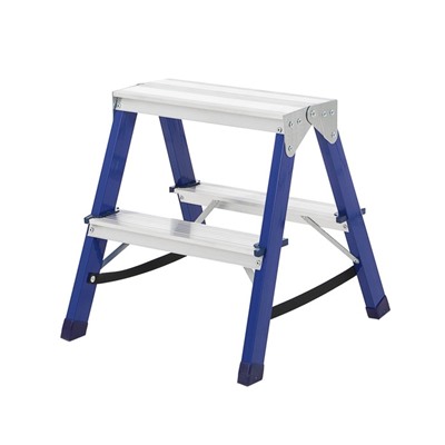 Стремянка ТУНДРА, комбинированная, двухсторонняя, 2 ступени, 440 мм