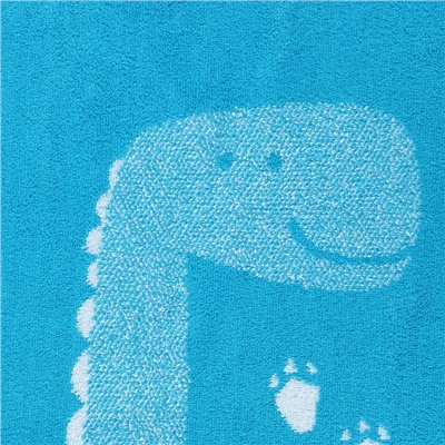 Полотенце махровое «Этель» Dinotime, 70×130 см, хлопок 100%, сине-белое
