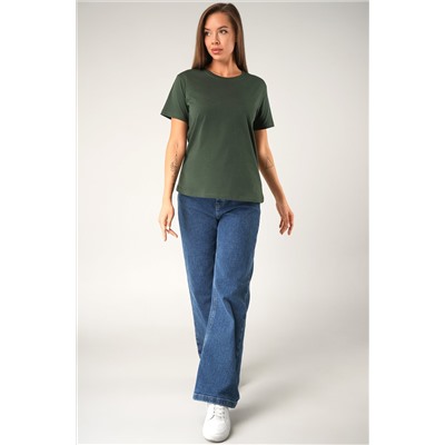 Женская базовая хлопковая футболка Happyfox