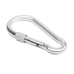 Карабин монтажный с фиксатором ТУНДРА krep, DIN5299D, 13×160 мм, оцинкованный, 1 шт.