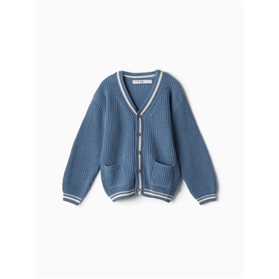 Кардиган детский KAFTAN, размер 32 (110-116 см), синий