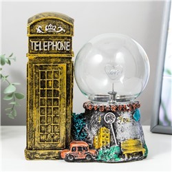 Плазменный шар полистоун «Лондонская телефонная будка» 19.5×15×16 см