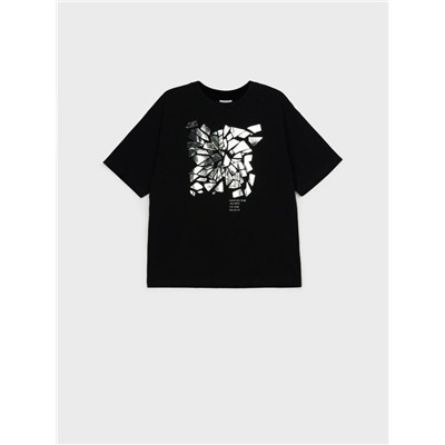 Фуфайка трикотажная для девочек (футболка)