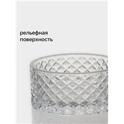 Икорница Доляна «Рапунцель», 130 мл, 8.5×10 см, стекло, прозрачная