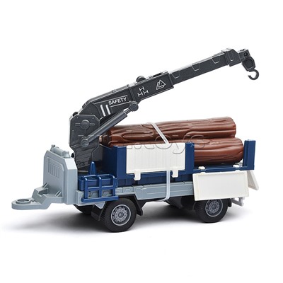 Машина "Погрузчик" с краном (свет, звук) в коробке