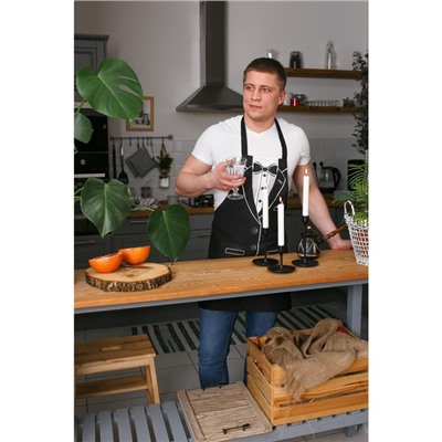 Фартук Доляна «Джентльмен», 60×70 см, хлопок 100 %, рогожка