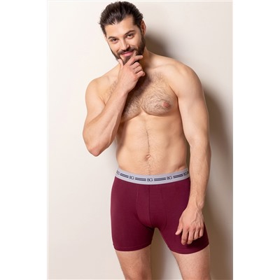 Набор трусов (3 шт.) BeGood UM1202C Underwear бургунди/синий/бургунди меланж