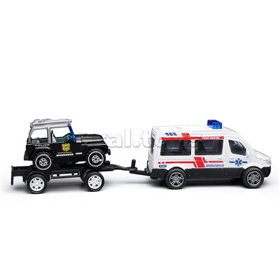 Машина "Полицейская служба" металл, в коробке