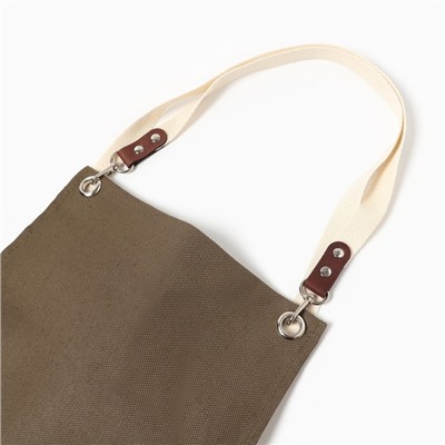 Фартук Этель Minimalist design, 60×70 см, лён 45%, хлопок 55%, 395 г/м²