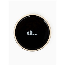 Миска керамическая «Леопард» 250 мл - 11.5×11.5×4.5 см, чёрная