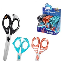 Ножницы детские 135, 145 мм Sea Friends "Dolphin, Clownfish, Piranha" ассорти 60871 ErichKrause