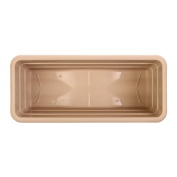 Ящик балконный для цветов, 6 л, 40×17×13.5 см, пластиковый, цвет капучино